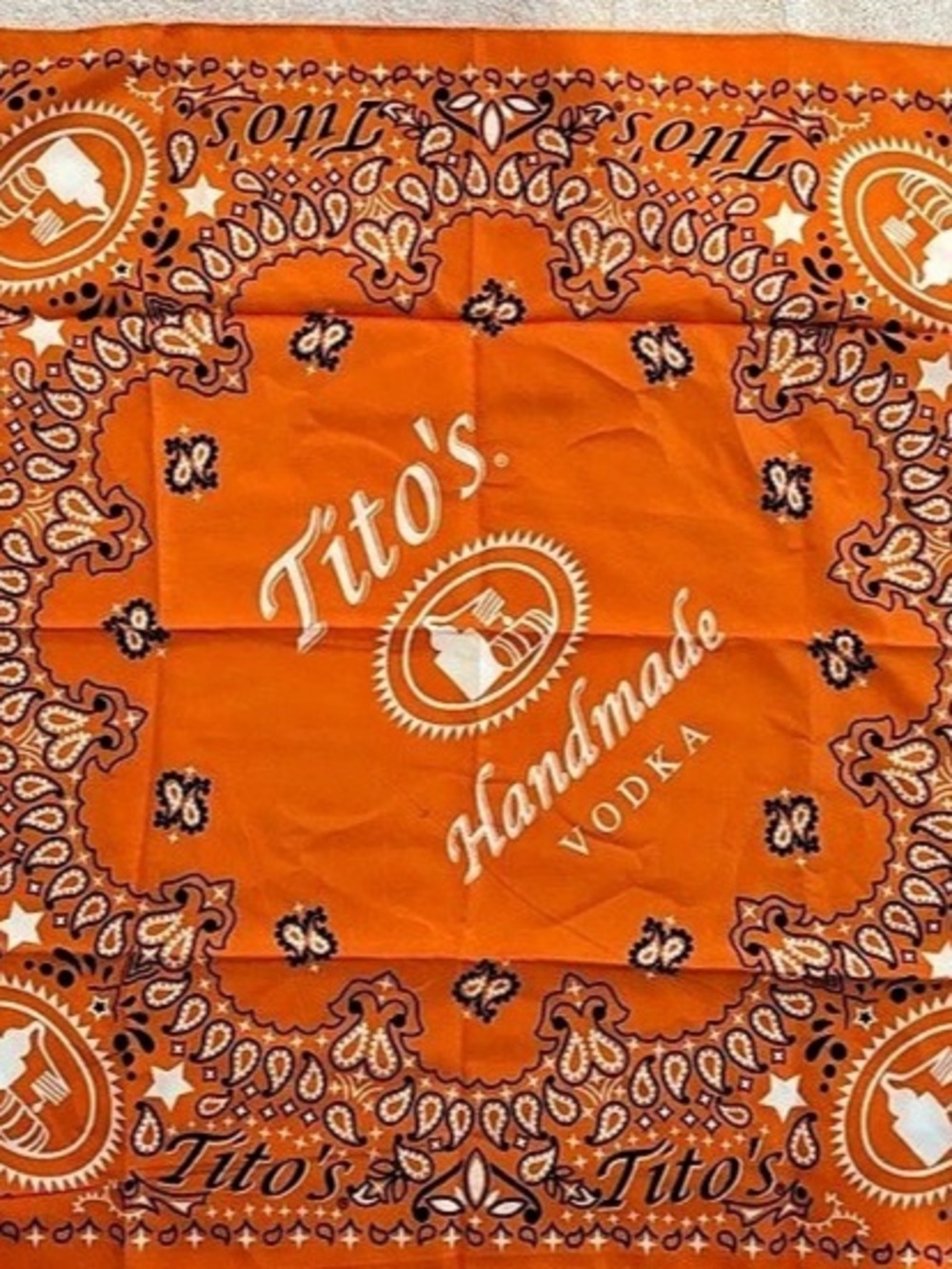 Tito's Handmade Vodka Orange Bandana Orange Bandana
